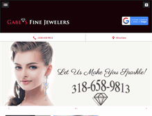 Tablet Screenshot of gabesfinejewelers.com